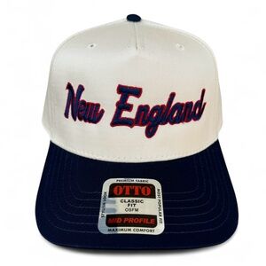New England crème navy snap